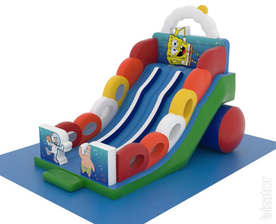Inflatable rides. Trampolines. The slides. Trampoline systems.50