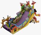 Inflatable bouncer. Sports trampolines. Inflatable obstacle course.50% discount 