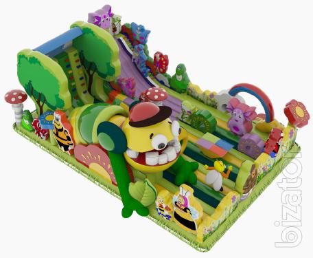 Inflatable bouncer. Sports trampolines. Inflatable obstacle course.50% discount 