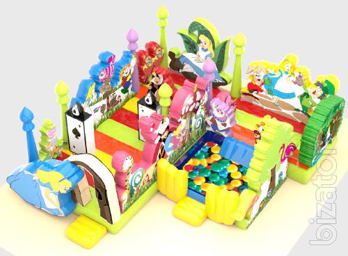 Inflatable bouncer. Sports trampolines. Inflatable obstacle course.50% discount 