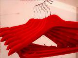 Flocked hangers, coat hanger 
