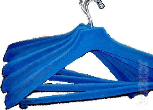 Flocked hangers, coat hanger 