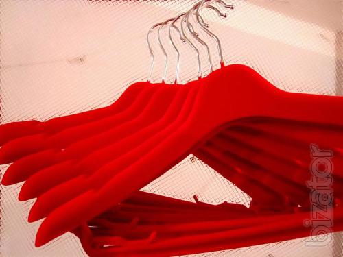 Flocked hangers, coat hanger 