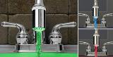 The nozzle on the faucet with temperature illumination of the water. The whole of Ukraine.