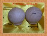 Furniture knobs turned beech 