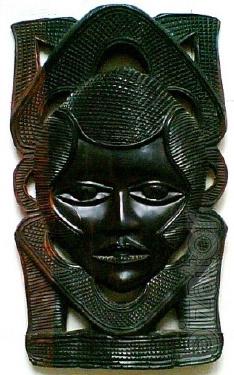 Interior African mask from valuable breeds of a tree. Husband. 