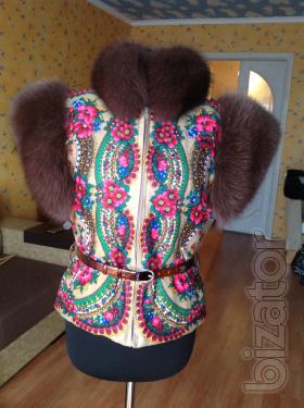 Fur vests. Kiev 