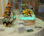 Ice sculptures lend a special style to the celebration