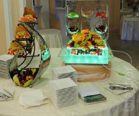 Ice sculptures lend a special style to the celebration 