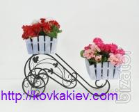 Wrought iron stand for flowers Bikes. 