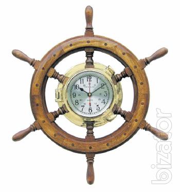 The steering wheel clock