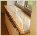 The sills of granite and marble