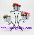 Wrought iron flower stands rustic. 