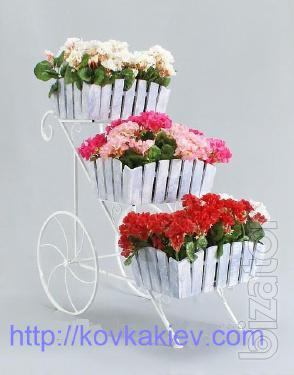 Wrought iron flower stands rustic. 