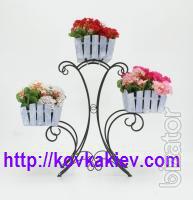 Wrought iron flower stands rustic. 