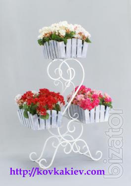 Wrought iron flower stands rustic. 