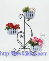 Wrought iron flower stands rustic. 