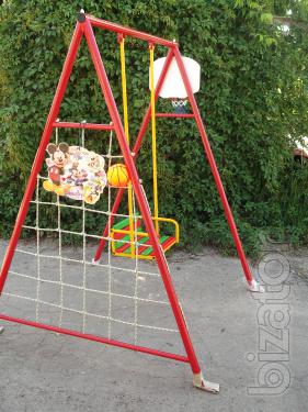 Swing 4 in 1-Ohm( basketball Hoop+ gladiatorial grid+Darts) 