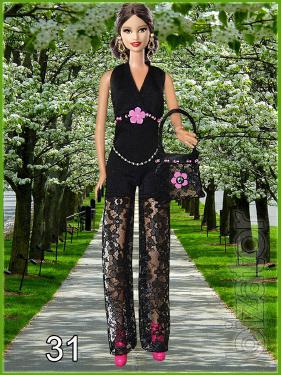 Casual clothes for Barbie dolls. 