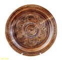 the wall plates, horseshoe for luck, elite Mace Ukrainian stand, decorative bottles 