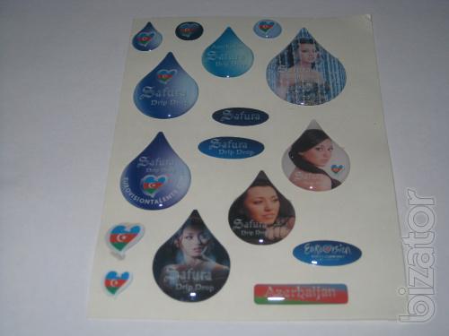 Resin nameplate, three-dimensional stickers, resin labels, sticker, stickers 