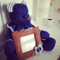 Interior Teddy bear Terry with frame for photo