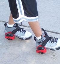The rollers on the heel