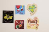 Fridge magnets flat (vinyl), surround , stereo-Vario , notepads on the magnet 