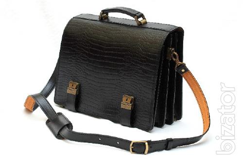 Leather briefcases, handmade 
