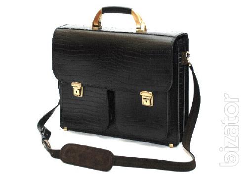 Leather briefcases, handmade 