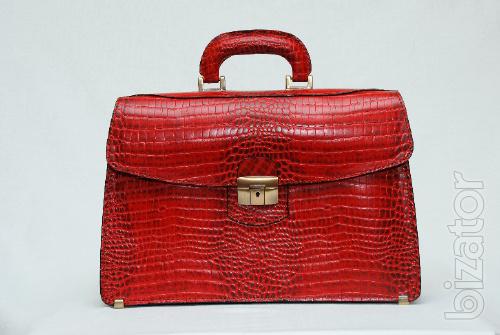 Leather briefcases, handmade 