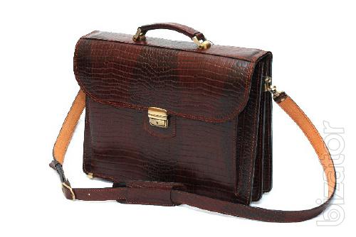 Men's leather briefcases 