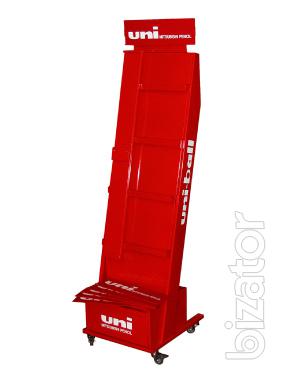 Advertising racks, metal furniture 