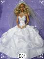 Clothes for Barbie dolls - formal dresses.