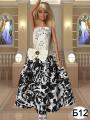 Clothes for Barbie dolls - formal dresses. 