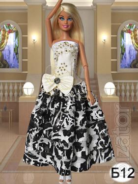 Clothes for Barbie dolls - formal dresses. 