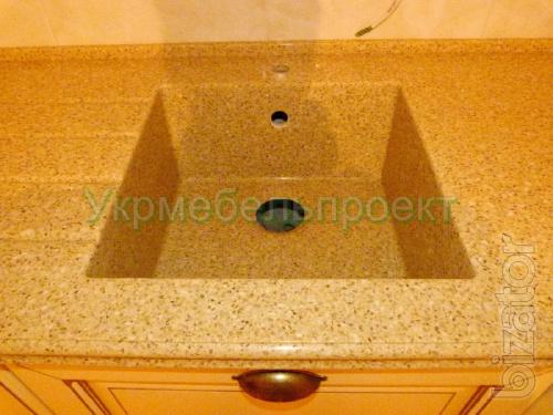Event Sinks are made of artificial stone 