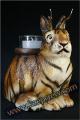 Kolektsionnoe candlesticks "Jakolope" horned hares