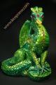 Kolektsionnoe dragon Sculpture Emerald Peacock