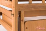 New cot "Hoidale" with drawer on hinges (beech) 