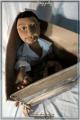 Portrait of textile doll.Cartoon - p