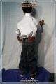 Portrait of textile doll.Cartoon - p