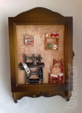 Key rings wooden wall key holders 