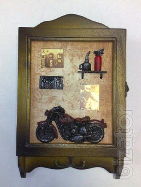 Key rings wooden wall key holders 