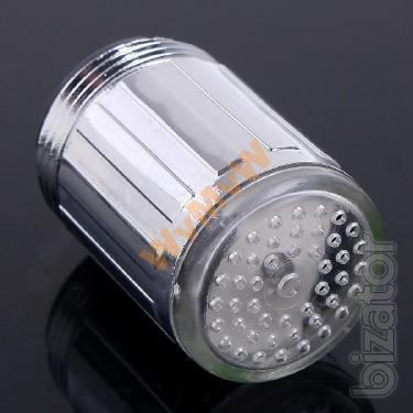 Controlled faucet light 3 colors without batteries 