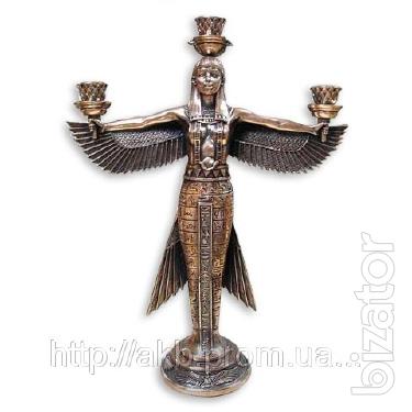 Candle holder "the Goddess Maat" 36cm pomeneny symbol of justice 