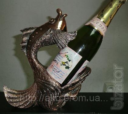 Stand the bottle "goldfish" pomedlennee 28cm - a symbol of good luck and wealth 