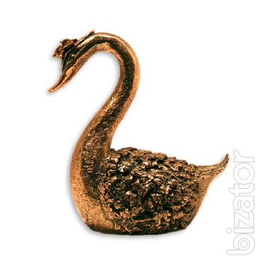 Figurine Swan 37cm pomegrana - 