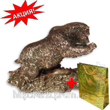 Figurine Bear 24cm pomegrana - a symbol of good luck 