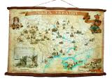 corporate gifts, gifts for new year 2015, unique gifts to colleagues, map of Ukraine on hudojestvennom canvas, Ukrainian Souvenirs 